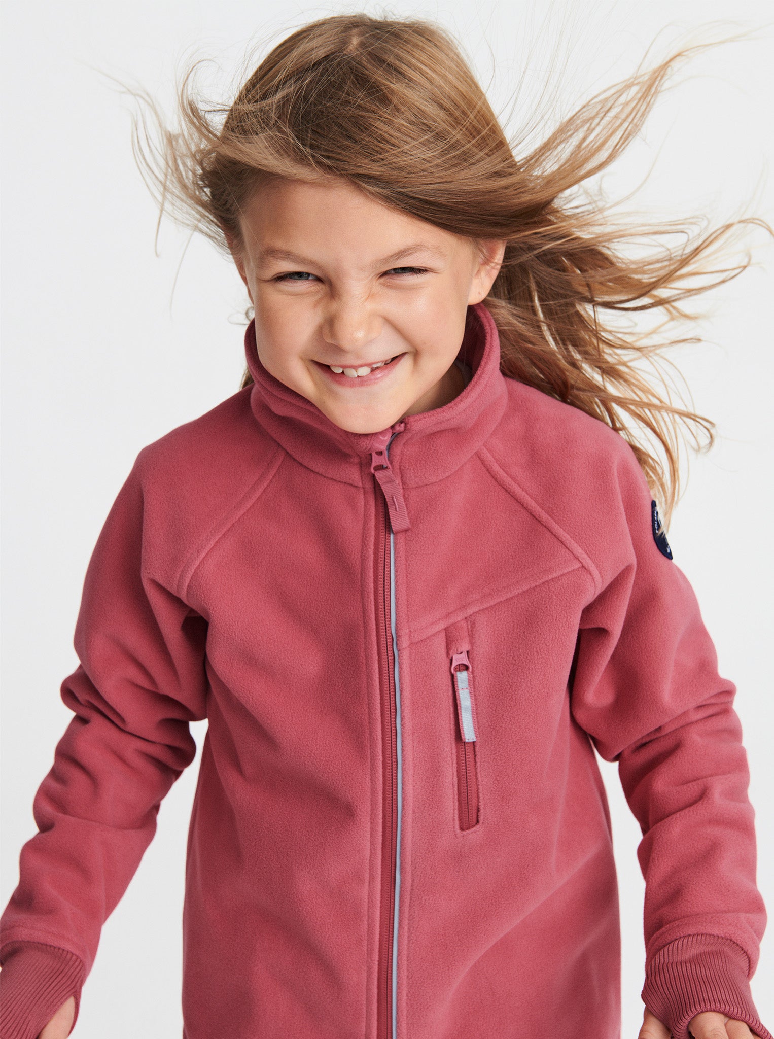 Girls pink 2024 fleece jacket