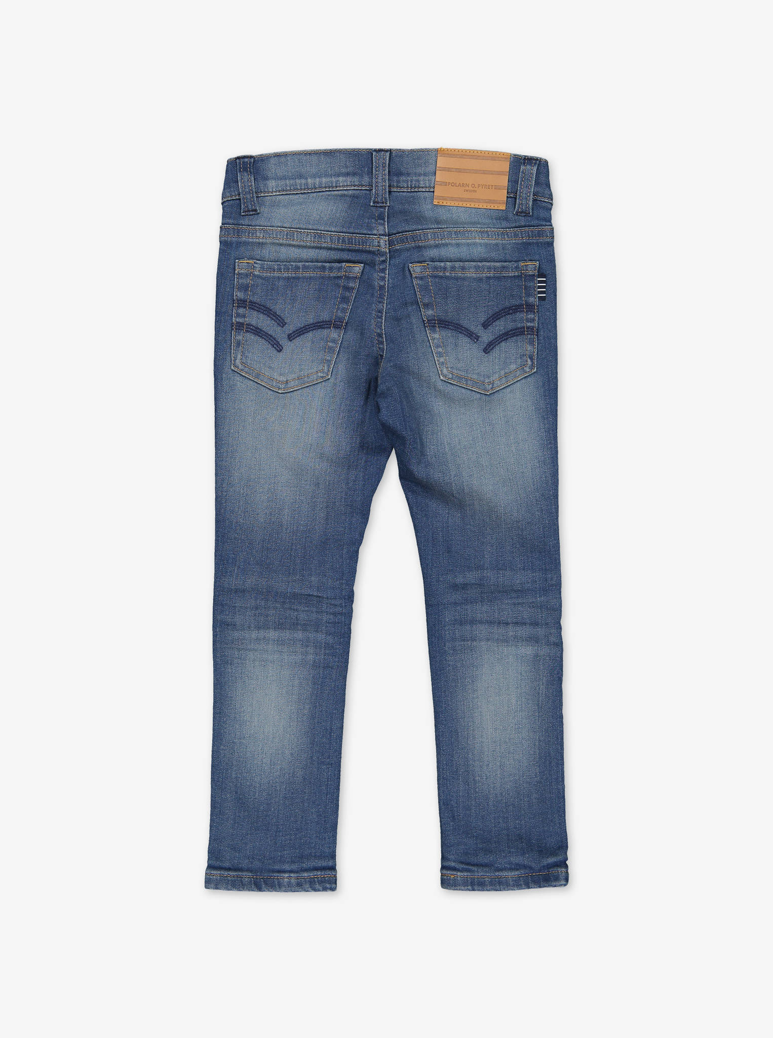 Lined Slim Fit Kids Jeans Blue Unisex 1-12y | Polarn O. Pyret UK