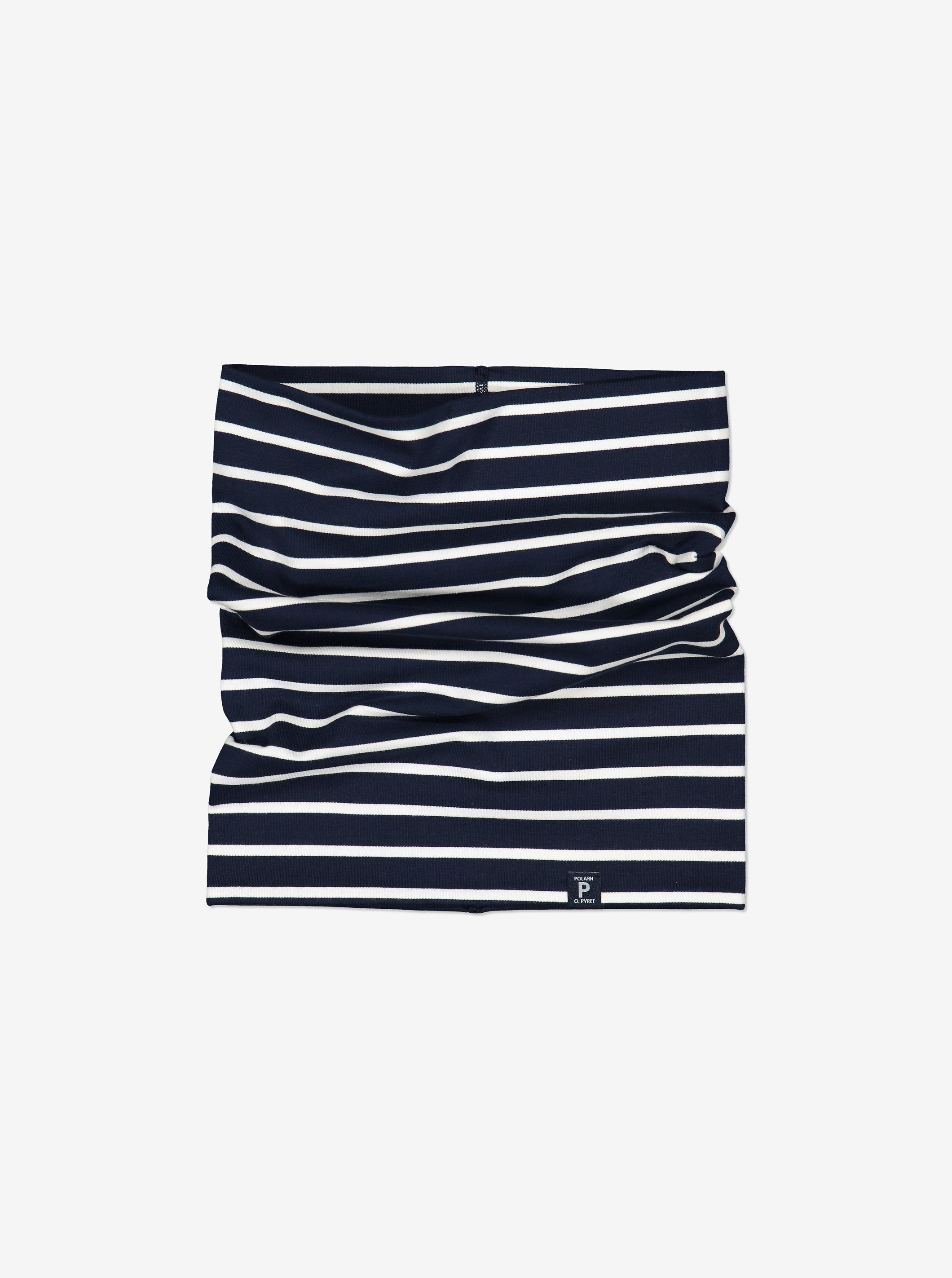 Striped Navy Kids Snood | Polarn O. Pyret UK