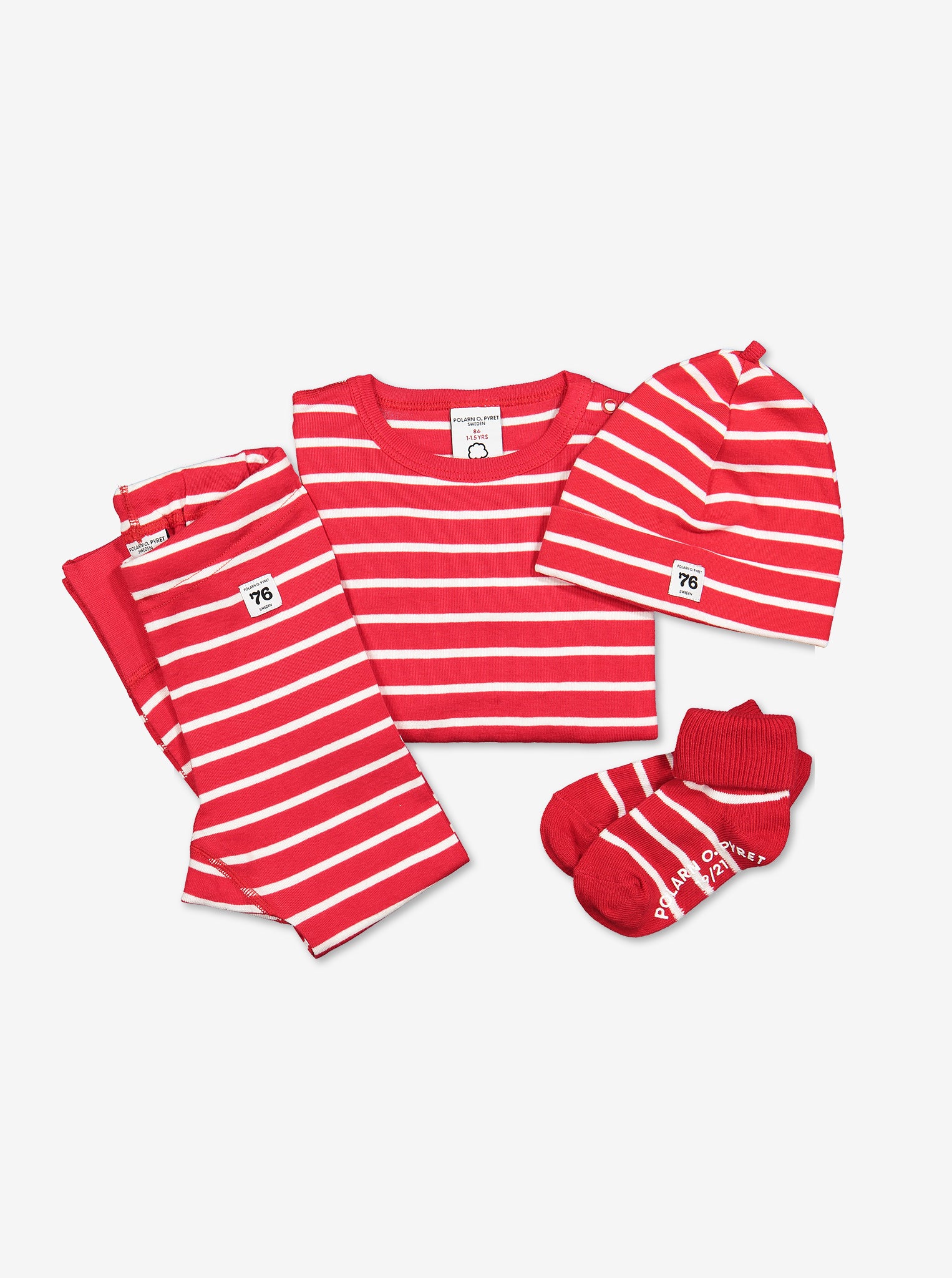 Red and white striped leggings sale baby