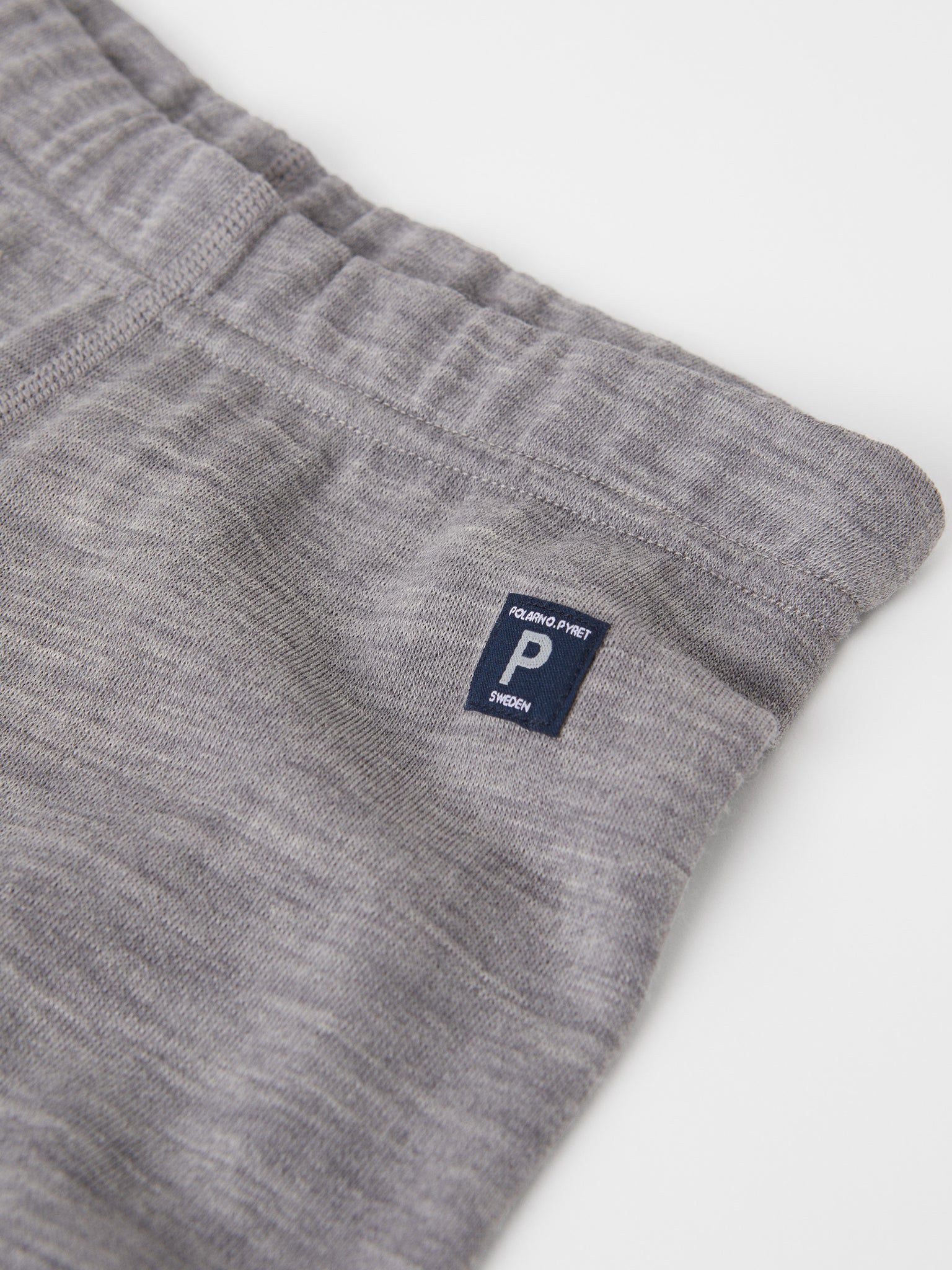 Terry Wool Grey Kids Thermal Leggings from the Polarn O. Pyret outerwear collection. Made using ethically sourced materials.