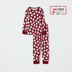 Heart Print Kids Pyjamas