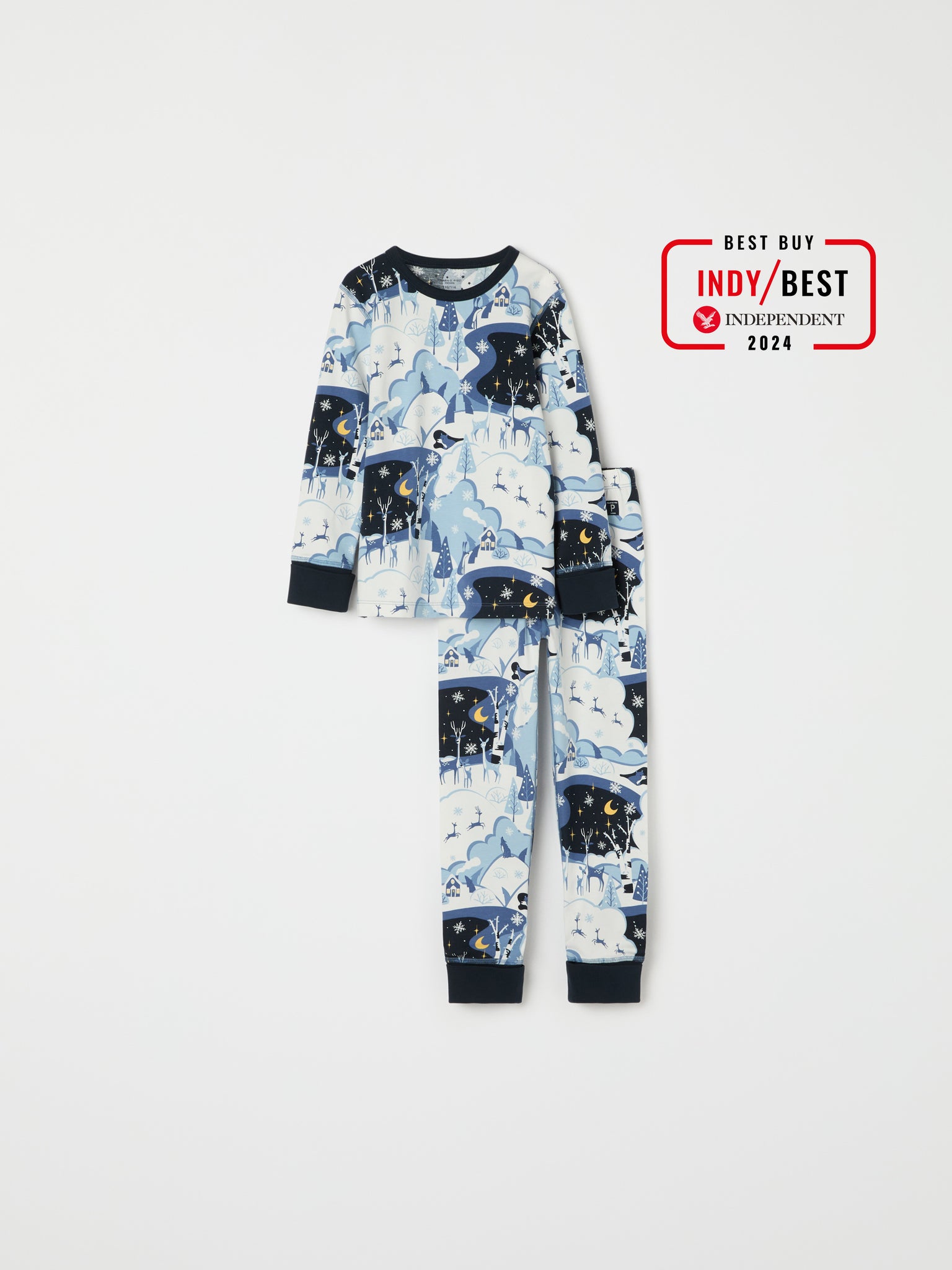 Winter Forest Print Kids Pyjamas