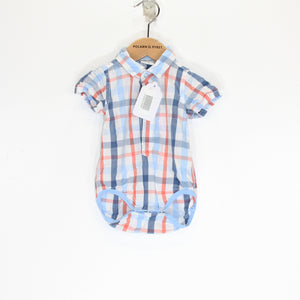 Checked Baby Bodysuit 1-2m / 56