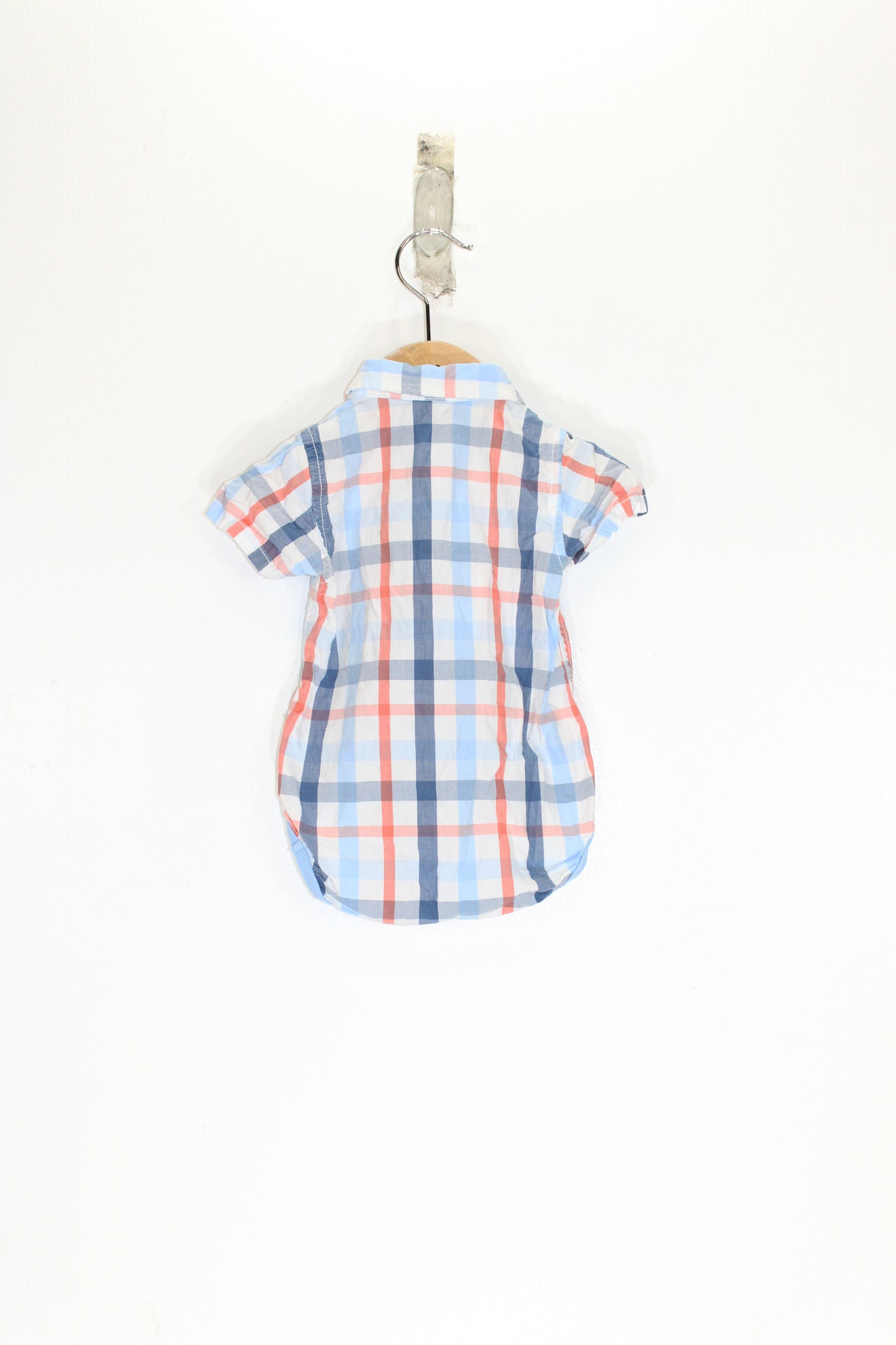 Checked Baby Bodysuit 1-2m / 56