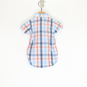 Checked Baby Bodysuit 1-2m / 56