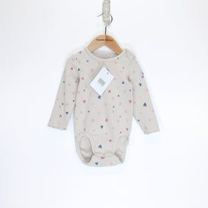 Heart Print Baby Bodysuit 4-6m / 68