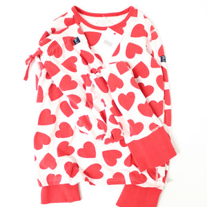 Kids Heart Print Pyjamas