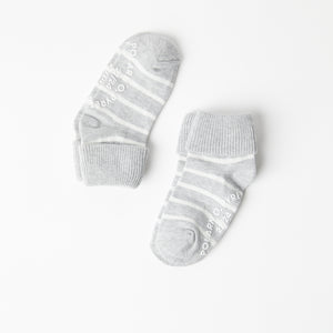 2 Pack Striped Antislip Kids Socks