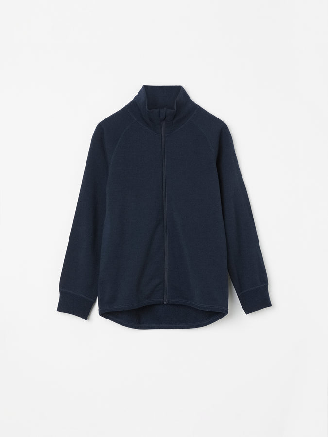 Thermal Terry Merino Kids Zip Top