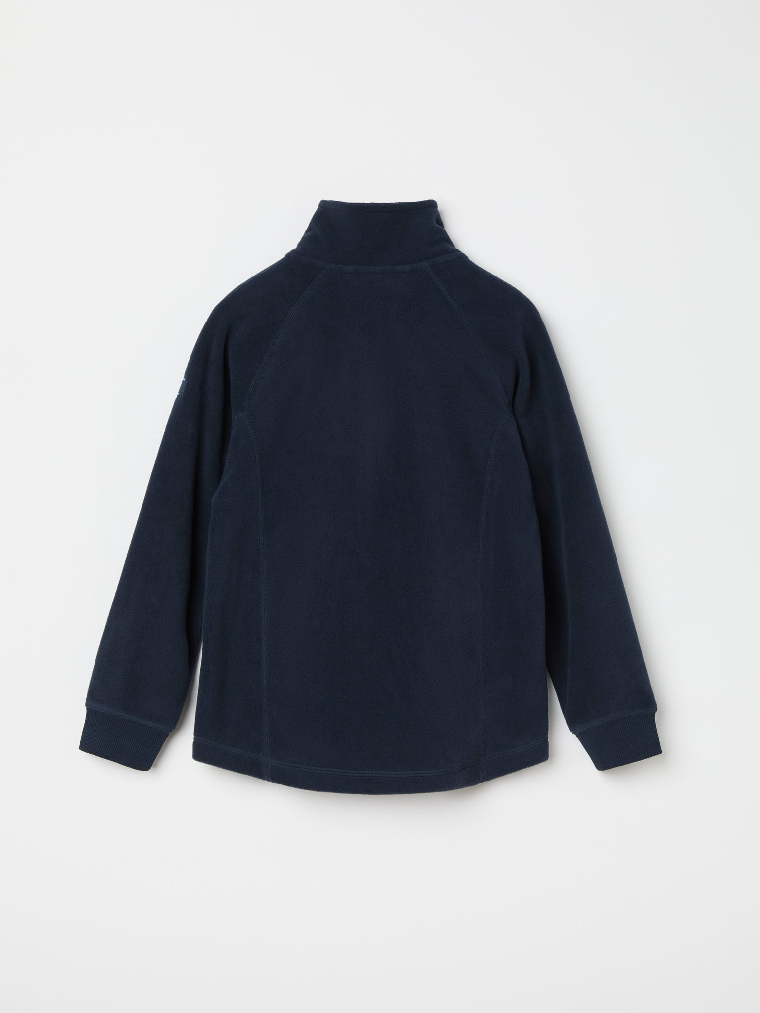 Navy Waterproof Kids Fleece Jacket from the Polarn O. Pyret outerwear collection. Ethically produced kids outerwear.