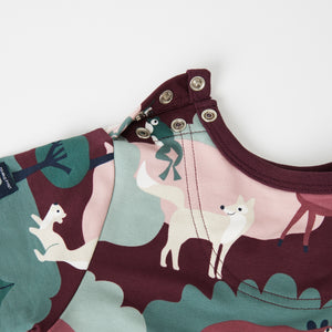 Cotton Woodland Print Red Kids Top from the Polarn O. Pyret kids collection. The best ethical kids clothes