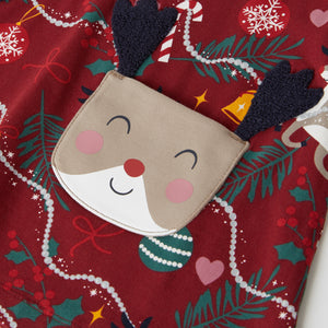 Reindeer Pocket Christmas Kids Top from the Polarn O. Pyret kidswear collection. The best ethical kids clothes