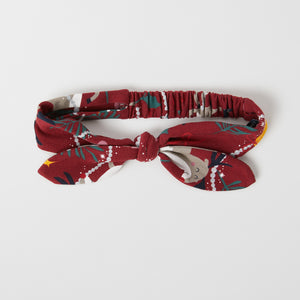 Christmas Print Kids Hair Band from the Polarn O. Pyret kidswear collection. Nordic kids clothes made from sustainable sources.