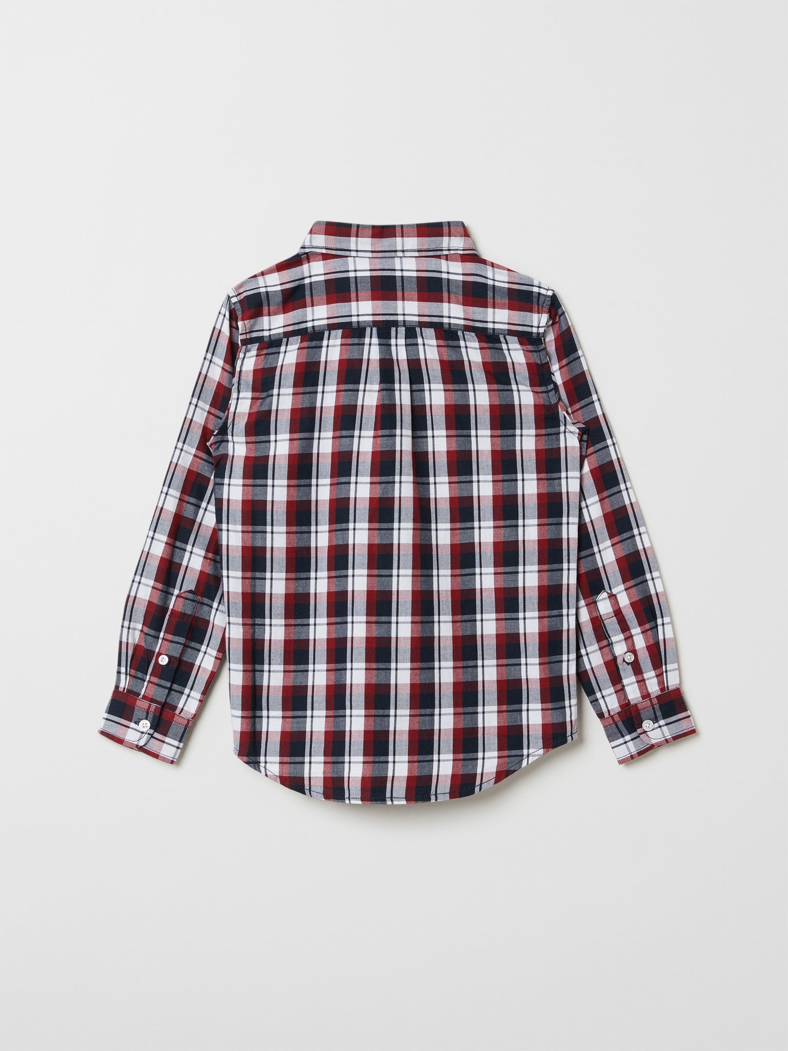 Organic Cotton Checked Kids Shirt from the Polarn O. Pyret kidswear collection. Nordic kids clothes made from sustainable sources.