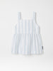 Striped Organic Cotton Kids Vest Top from the Polarn O. Pyret kidswear collection. Clothes made using sustainably sourced materials.