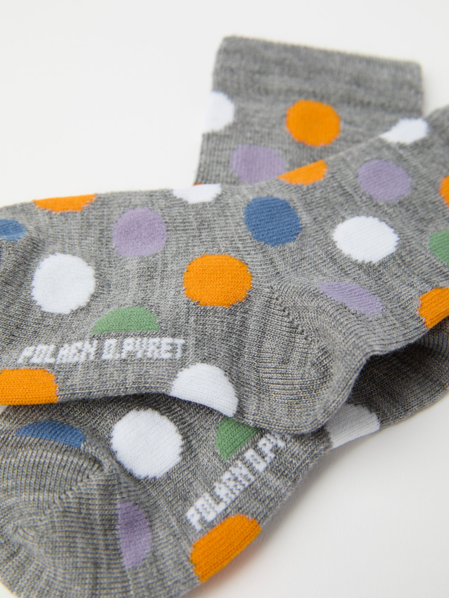 Dotty Merino Kids Socks from Polarn O. Pyret kidswear. Clothes made using sustainably sourced materials.