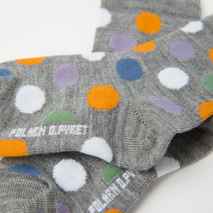 Dotty Merino Kids Socks from Polarn O. Pyret kidswear. Clothes made using sustainably sourced materials.