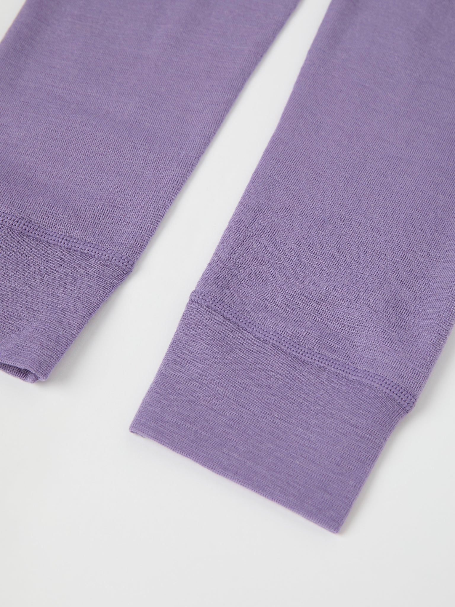 Purple Thermal Merino Kids Leggings from the Polarn O. Pyret kidswear collection. Made using ethically sourced materials.