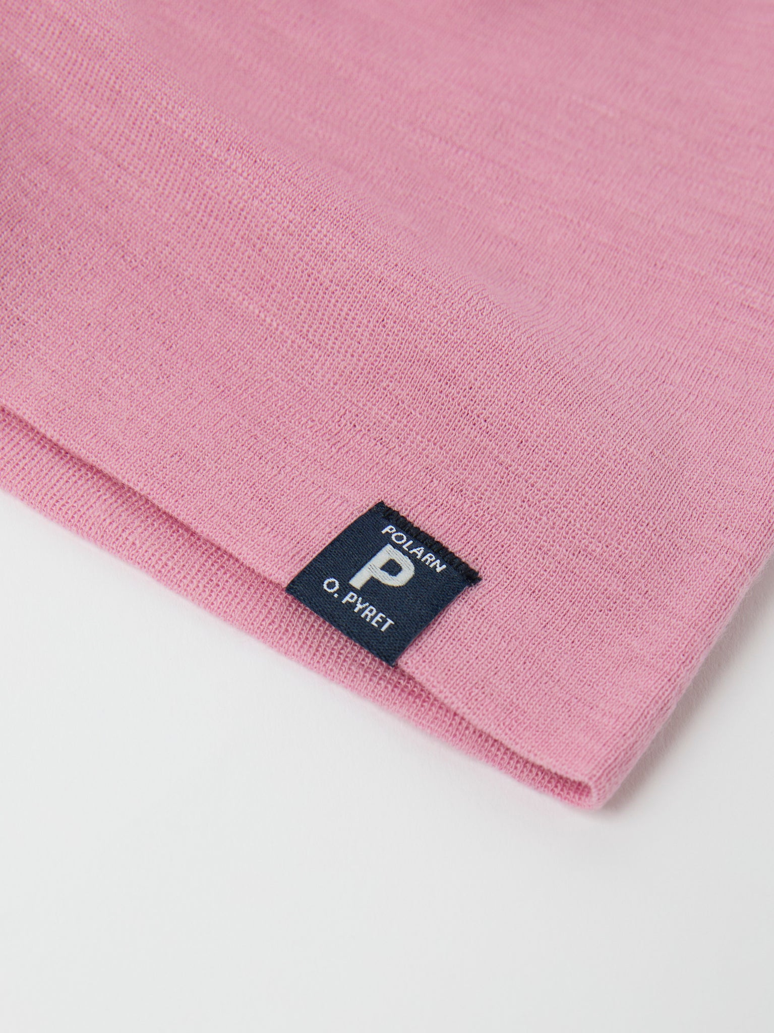 Pink Merino Wool Kids Beanie Hat from the Polarn O. Pyret kidswear collection. Quality kids clothing made to last.