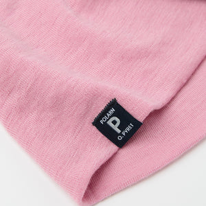 Pink Kids Merino Neck Warmer from the Polarn O. Pyret kidswear collection. Ethically produced kids outerwear.