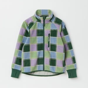 Checked Waterproof Kids Fleece Jacket from the Polarn O. Pyret kidswear collection. Quality kids clothing made to last.