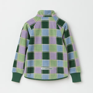 Checked Waterproof Kids Fleece Jacket from the Polarn O. Pyret kidswear collection. Quality kids clothing made to last.