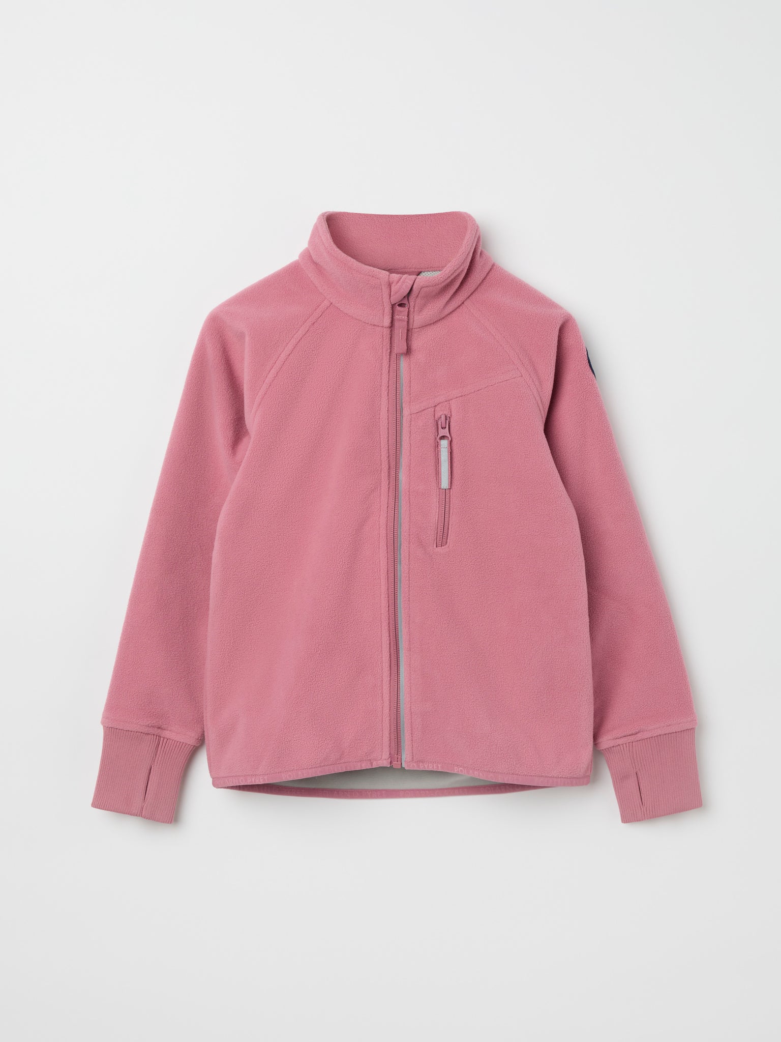 Pink fleece jacket best sale