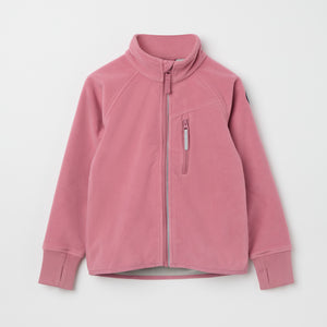 Pink Waterproof Kids Fleece Jacket from the Polarn O. Pyret kidswear collection. Made using ethically sourced materials.