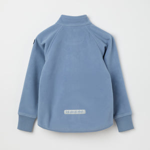 Blue Waterproof Kids Fleece Jacket from the Polarn O. Pyret kidswear collection. Ethically produced kids outerwear.