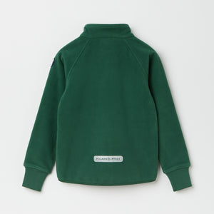 Green Waterproof Kids Fleece Jacket from the Polarn O. Pyret kidswear collection. The best ethical kids outerwear.