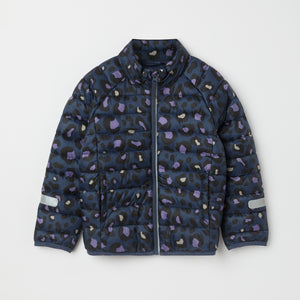 Blue Water Resistant Kids Puffer Jacket from the Polarn O. Pyret kidswear collection. Quality kids clothing made to last.