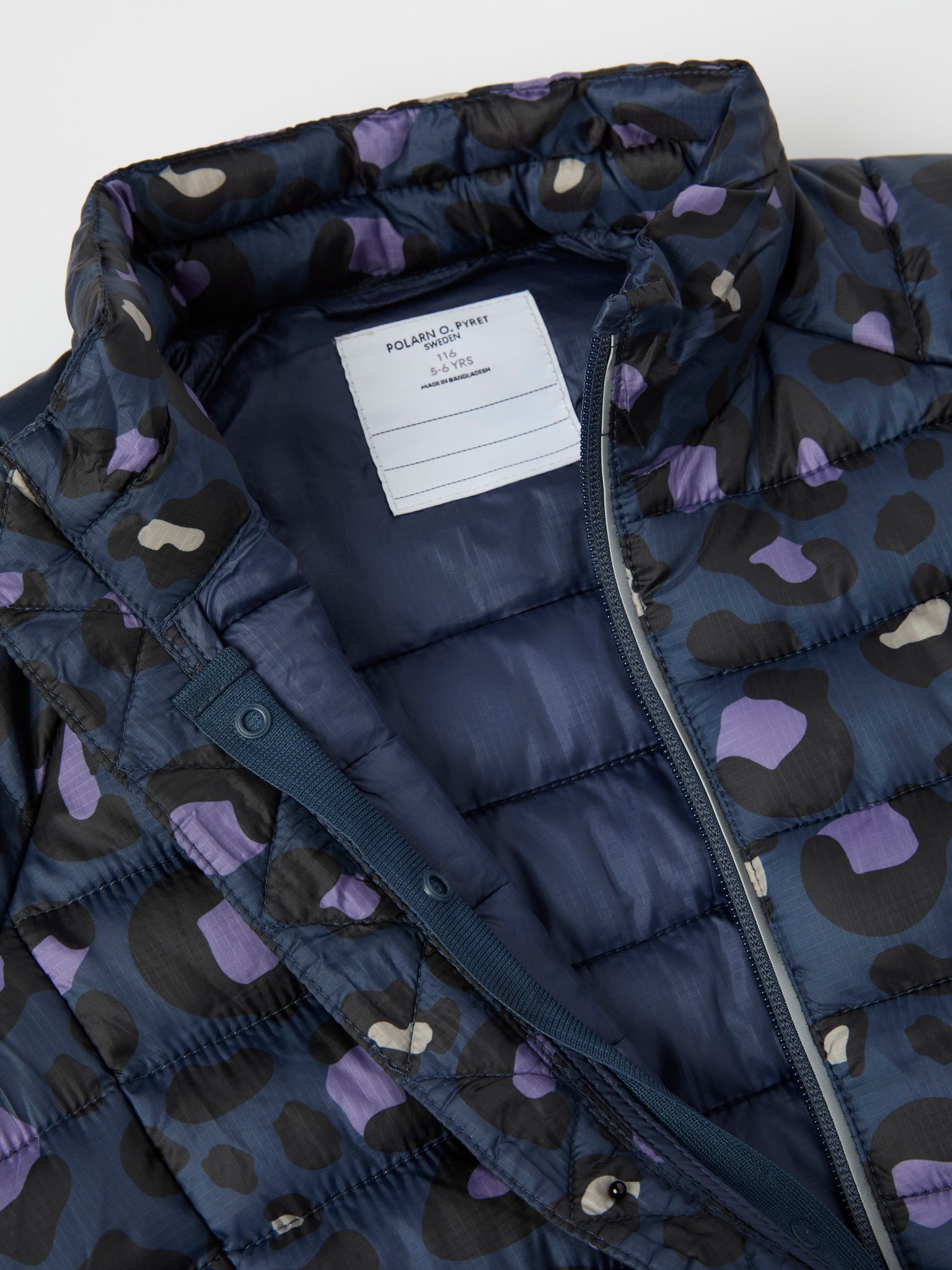 Blue Water Resistant Kids Puffer Jacket from the Polarn O. Pyret kidswear collection. Quality kids clothing made to last.