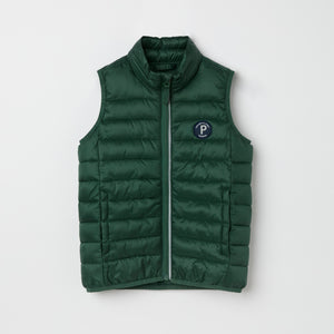 Water Resistant Kids Puffer Gilet from the Polarn O. Pyret kidswear collection. Ethically produced kids outerwear.