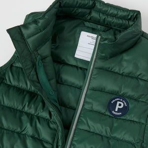 Water Resistant Kids Puffer Gilet from the Polarn O. Pyret kidswear collection. Ethically produced kids outerwear.