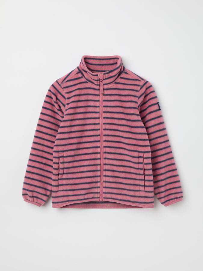 Pink Soft Kids Fleece Jacket from the Polarn O. Pyret kidswear collection. Made using ethically sourced materials.