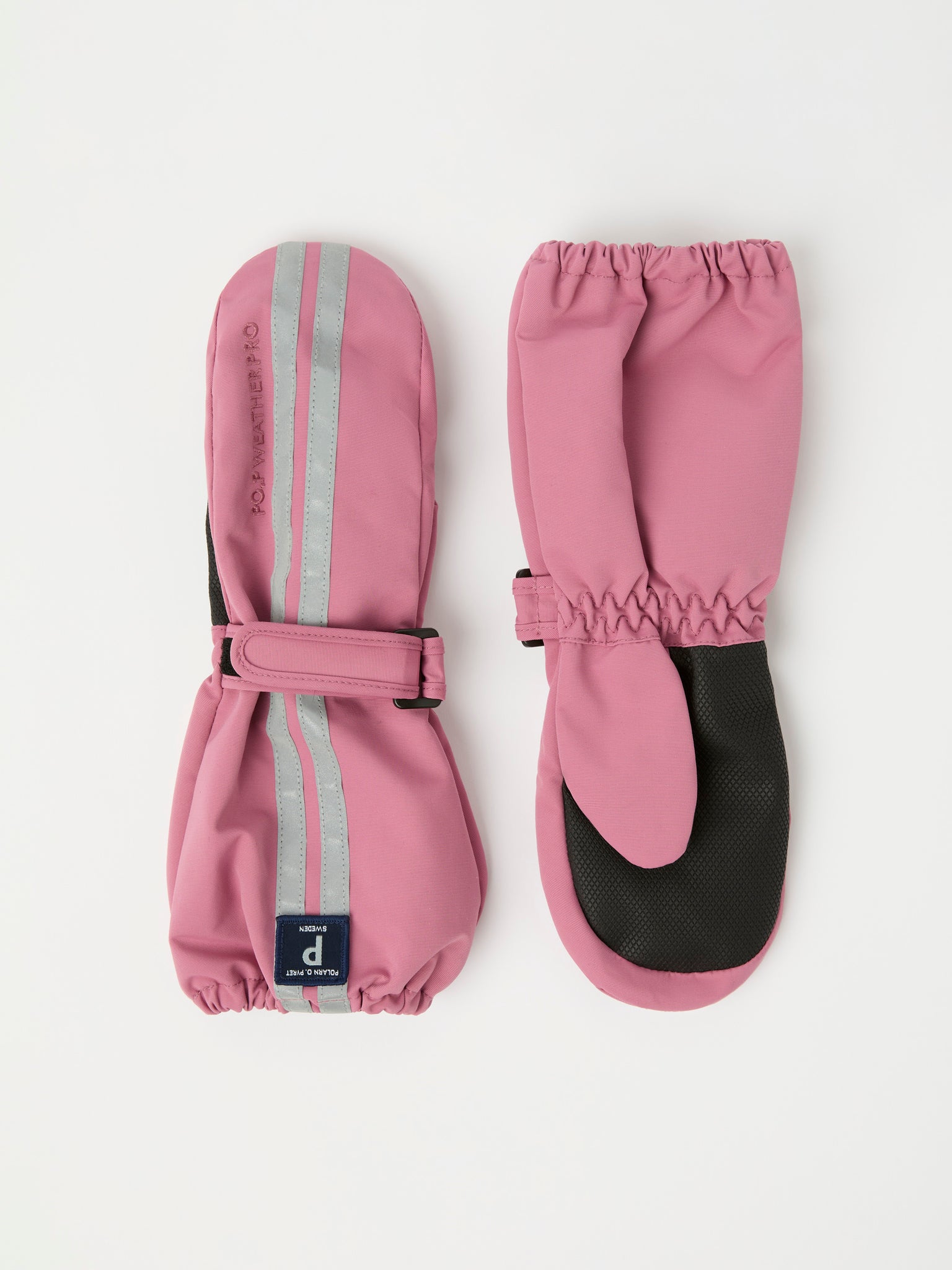 Pink Waterproof Shell Kids Mitten from the Polarn O. Pyret kidswear collection. Quality kids clothing made to last.