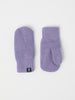 Purple Wool Kids Mittens from the Polarn O. Pyret kidswear collection. Ethically produced kids outerwear.