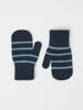 Blue Kids Wool Magic Mittens from the Polarn O. Pyret kidswear collection. Ethically produced kids outerwear.