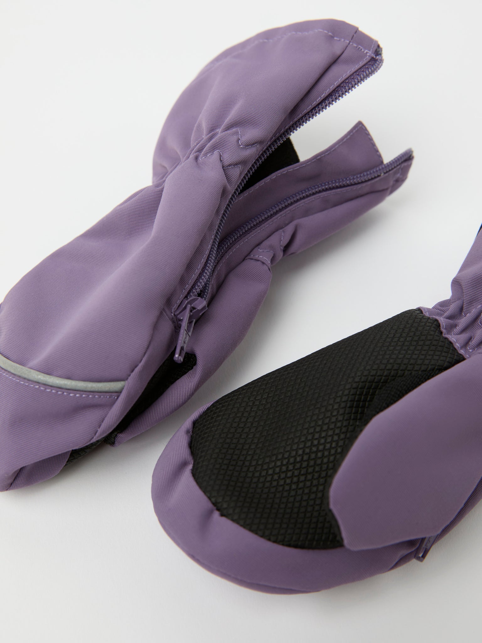 Purple Waterproof Shell Kids Mittens from the Polarn O. Pyret kidswear collection. The best ethical kids outerwear.