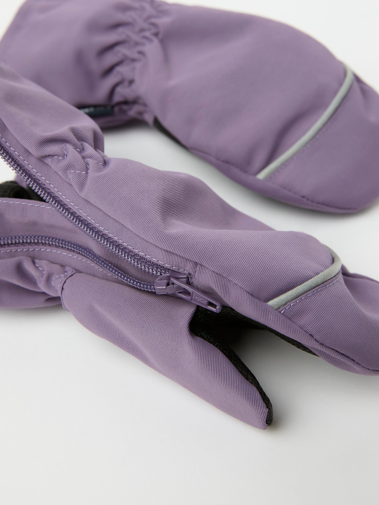 Purple Waterproof Shell Kids Mittens from the Polarn O. Pyret kidswear collection. The best ethical kids outerwear.