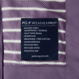 Purple Waterproof Kids School Coat from the Polarn O. Pyret kidswear collection. Quality kids clothing made to last.