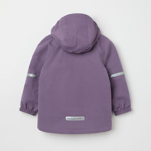 Purple Waterproof Kids School Coat from the Polarn O. Pyret kidswear collection. Quality kids clothing made to last.