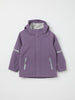 Purple Waterproof Kids School Coat from the Polarn O. Pyret kidswear collection. Quality kids clothing made to last.