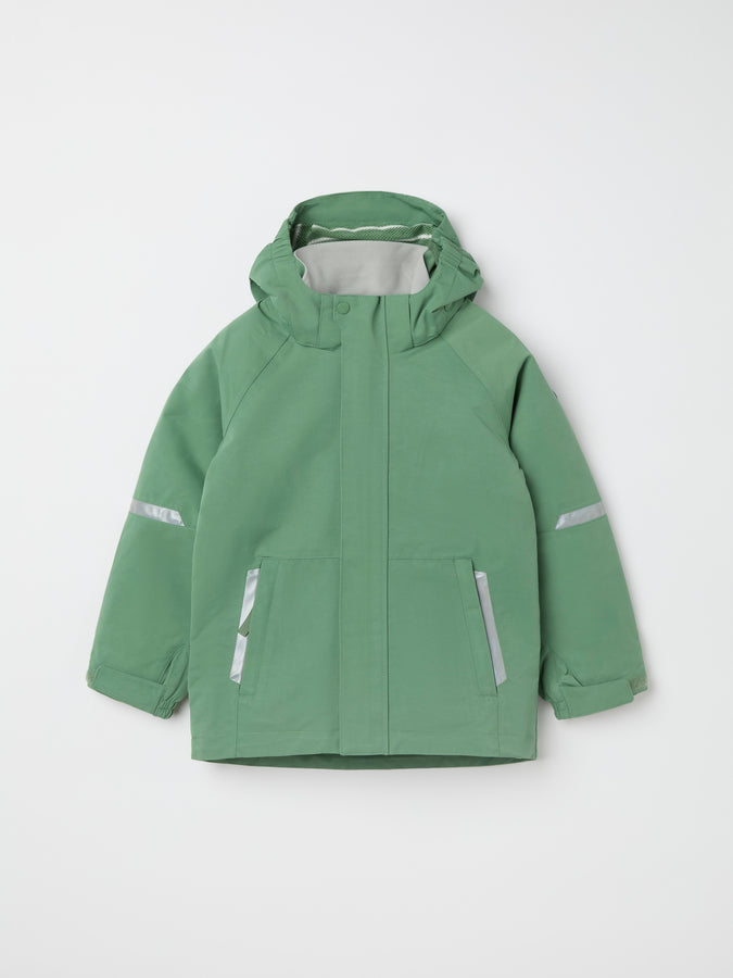 Waterproof Kids School Coat from the Polarn O. Pyret kidswear collection. The best ethical kids outerwear.