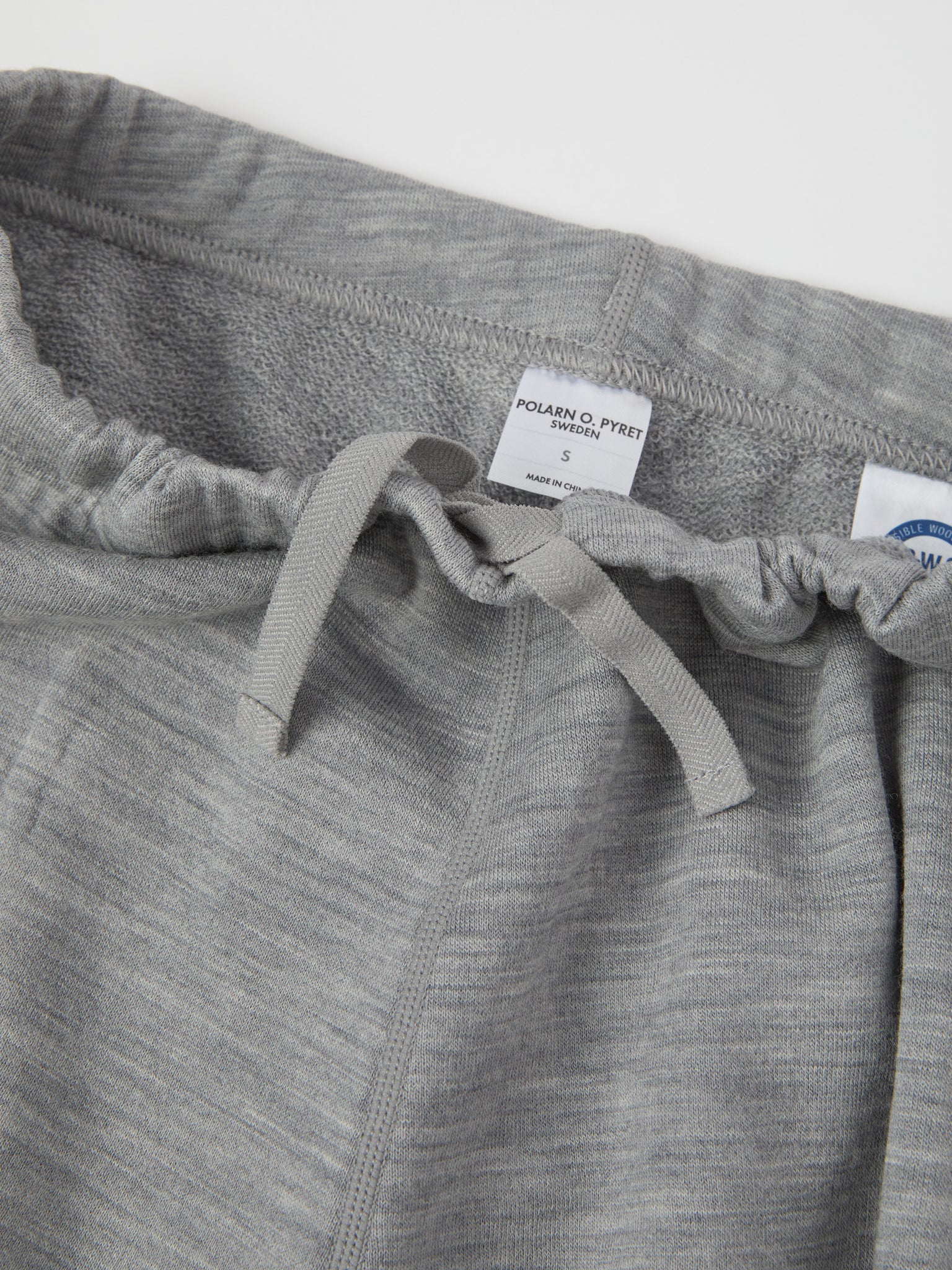 Grey Adult Wool Terry Trousers from the Polarn O. Pyret Adult collection. Ethically produced kids outerwear.