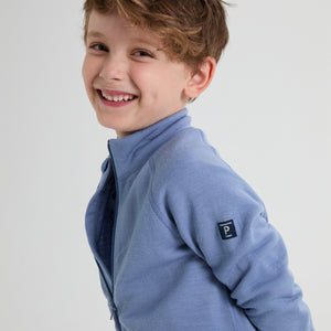 Thermal Terry Merino Kids Zip Top 4-6y / 110/116