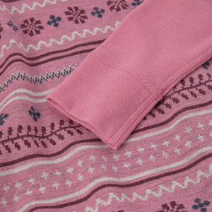 Pink Nordic Thermal Merino Kids Top from the Polarn O. Pyret kidswear collection. Made using ethically sourced materials.