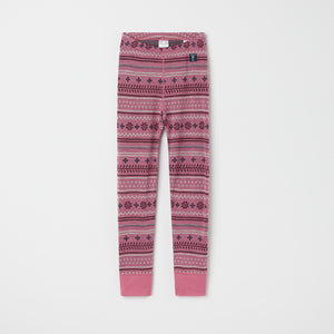 Nordic Thermal Merino Kids Leggings from the Polarn O. Pyret kidswear collection. The best ethical kids outerwear.