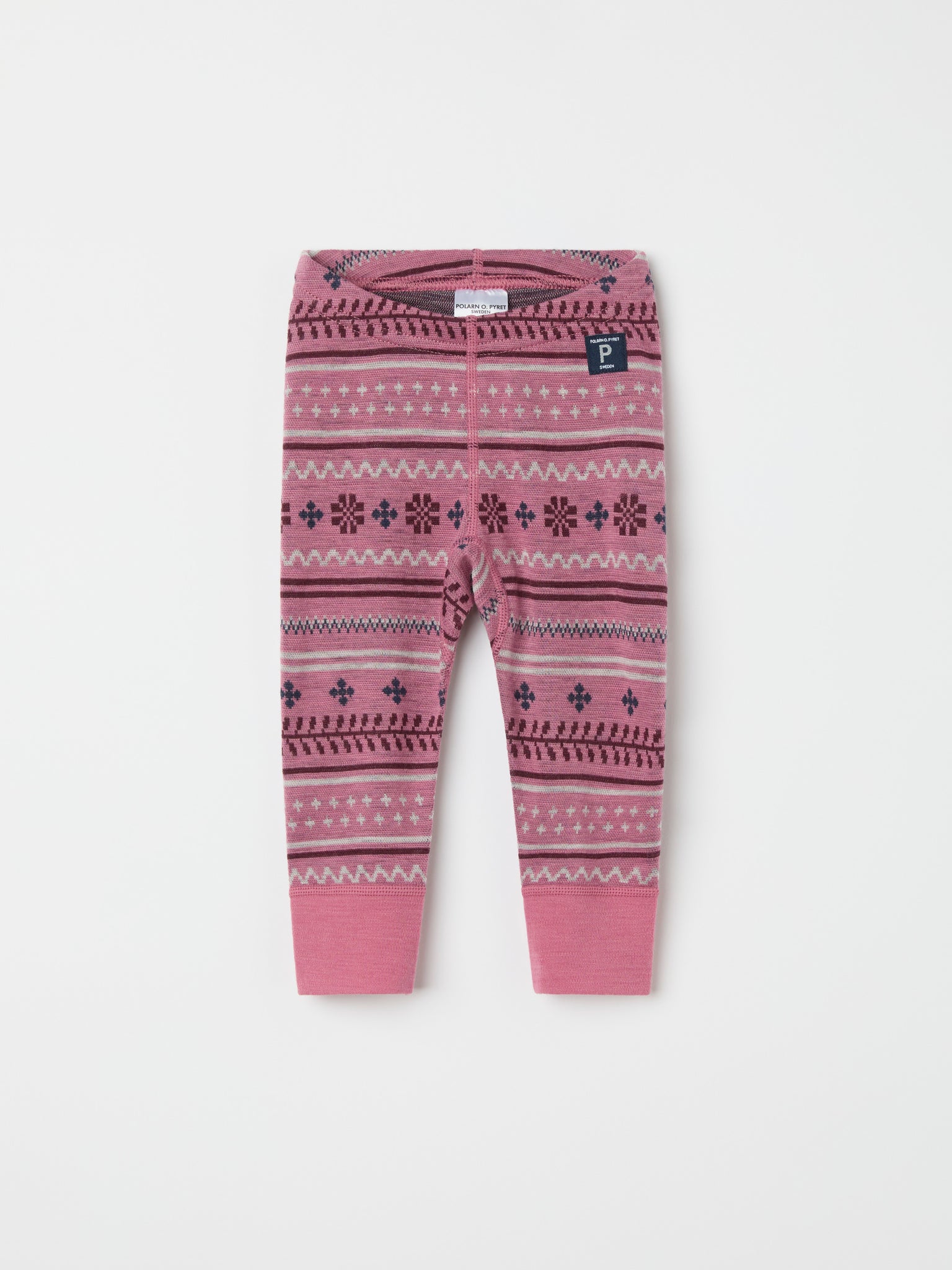 Nordic Thermal Merino Kids Leggings from the Polarn O. Pyret kidswear collection. The best ethical kids outerwear.